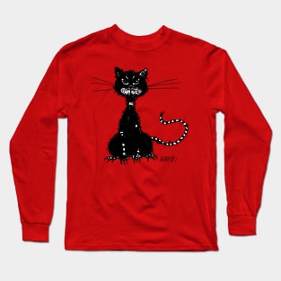 Ragged Evil Black Cat Long Sleeve T-Shirt